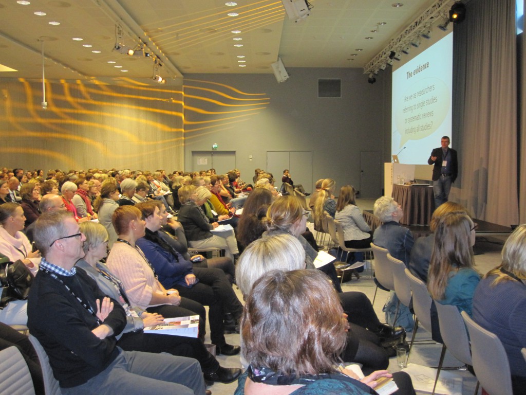 Hans Lund, chairman of the EBRNetwork presenting at the Nordic Conference on Implementation Photographer: Hanna Nykvist